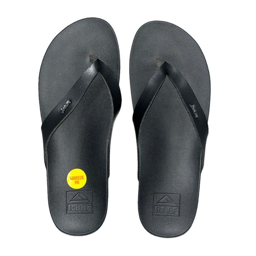 Reef Cushion Court Vegan Leather Flip Flops Size 6